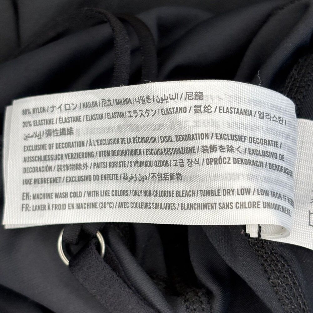 Abercrombie & Fitch Black Traveler Mini Athletic Medium M Dress Built in Shorts - Picture 8 of 8